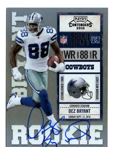 2010 Playoff Contenders Dez Bryant Autograph RC Ticket Card