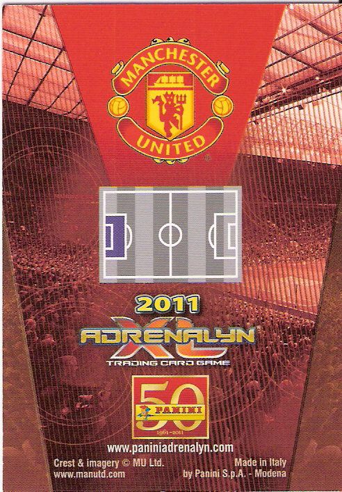 2010-11 Panini Adrenalyn Manchester United Back