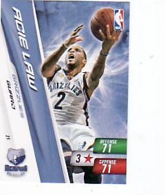 2010-11 Adrenalyn NBA Series 2 Acie Law Code