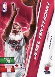 2010-11 Adrenalyn NBA Series 2 Joel Anthony Code