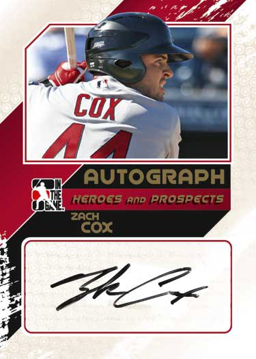 10/11 ITG Zach Cox Autograph Rookie Heroes and Prospects