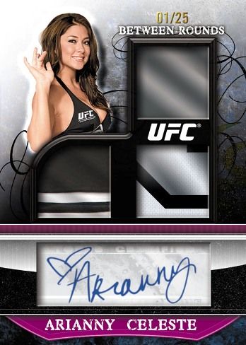 2010 Topps UFC Knockout Between Rounds Arianny Celeste Autograph Robe Outfit Card