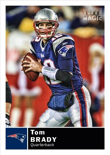 2010 Topps Magic Tom Brady Base Card