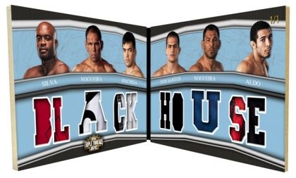 2010 Topps UFC Knockout Triple Threads Double Combo Six Panel Relic Book Card