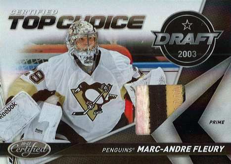 2010/11 Panini Certified Top Choice Marc-Andre Fleury