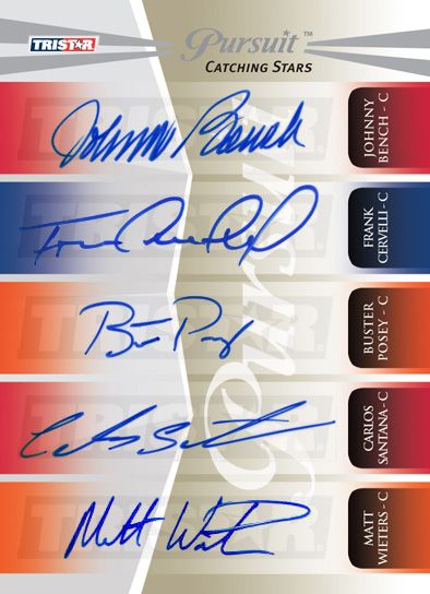 2011 TriStar Pursuit 5 Autograph Catchers Posey Bench