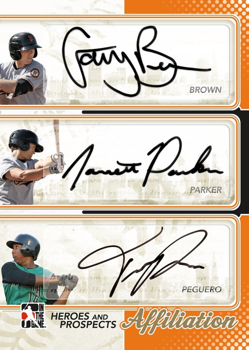 2010/11 ITG Heroes and Prospects Giants Affiliation Auto
