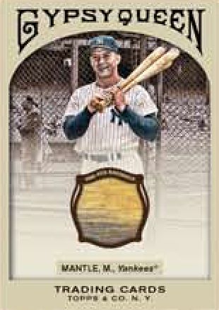 2011 Topps Gypsy Queen Mickey Mantle Bat Card