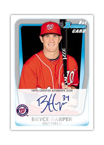 2011 Bowman Bryce Harper Autograph Rookie RC Prospect