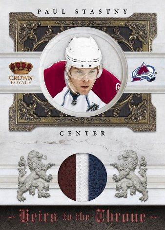 2010/11 Panini Crown Royale Heirs to the Throne Paul Stastny Jersey Card