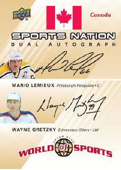 2010 World of Sports Lemieux/Gretzky Dual Autograph