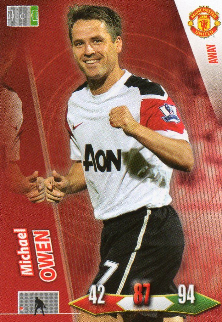 2010-11 Panini Adrenalyn Manchester United Michael Owen