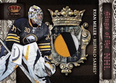 2010/11 Panini Crown Royale Ryan Miller Kings of the NHL Jersey Card