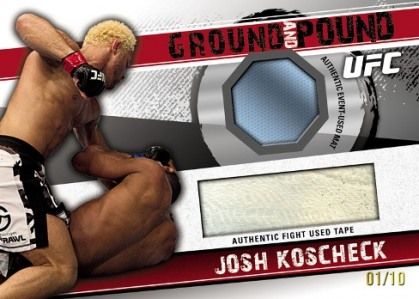 2010 Topps UFC Knockout Ground and Pound Josh Koscheck Tape Mat Relic Card