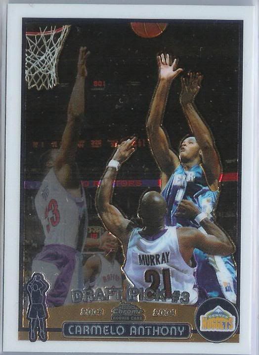 03/04 Topps Chrome Carmelo Anthony Rookie RC