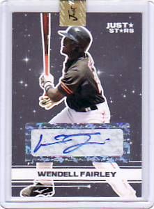 2008 Just Minors Wendell Fairley Autograph