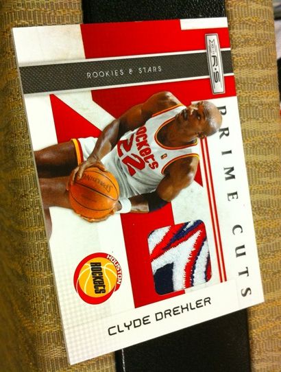 2010/11 Panini Prime Cuts Clyde Drexler Jersey Patch Card Rookies & Stars Basketball