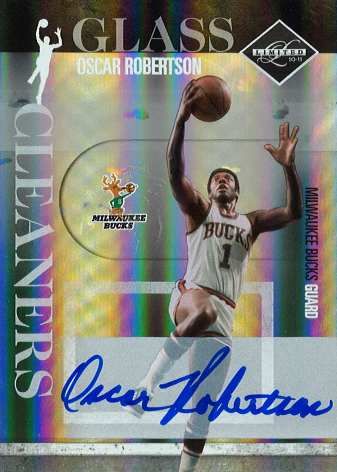 2010/11 Panini Limited Oscar Robertson Glass Cleaner Autograph