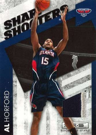 2010/11 Panini Rookies and Stars Sharp Shooters Al Horford Jersey Insert Card