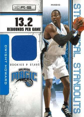 2010/11 Panini Rookies and Stars Dwight Howard Statistical Standouts Dwight Howard Jersey Card