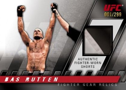2010 Topps UFC Knockout Bas Rutten Authentic Worn Shorts Card