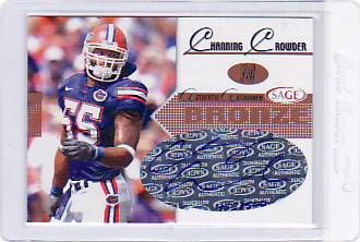 2005 Sage Autographed Channing Crowder Rookie Auto