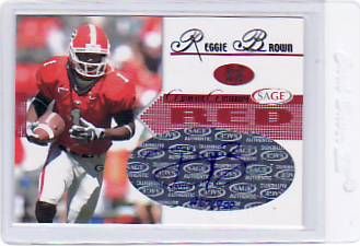 2005 Sage Autographed Reggie Brown Rookie Auto