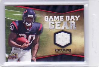 2009 UD Game Day Jersey Steve Slaton Retail