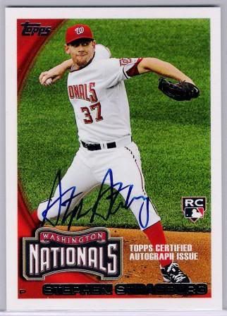 2010 Topps Million Card Giveaway Stephen Strasburg Autograph #/299
