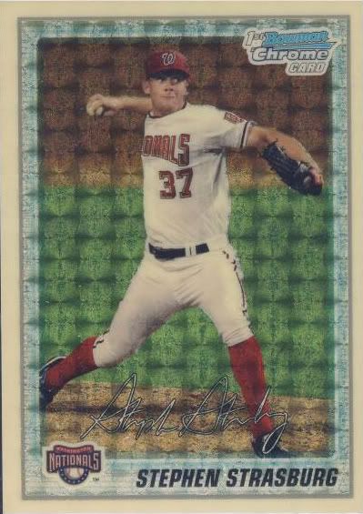 2010 Bowman Chrome Superfractor Stephen Strasburg