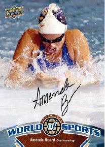 2010 World of Sports Amanda Beard Autograph