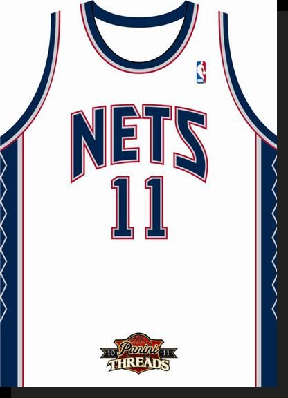 2010/11 Panini Threads New Jersey Nets Home Jersey