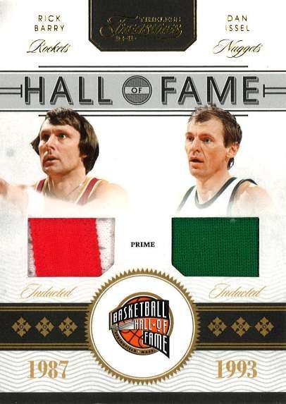 2010-11 Panini Timeless Treasures Hall of Fame Material Rick Berry - Dan Issel Dual Jersey Card
