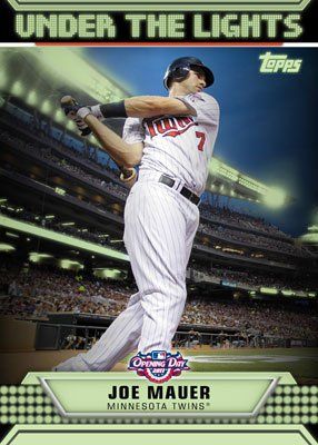 2011 Topps Opening Day Joe Mauer Under the Lights