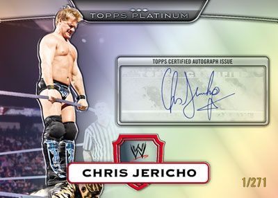 2010 Topps Platinum WWE Chris Jericho Autograph /271