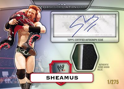 2010 Topps Platinum WWE Sheamus Autograph Relic
