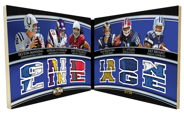2010 Triple Threads Double Combo Book Card 6 Jersey Pieces