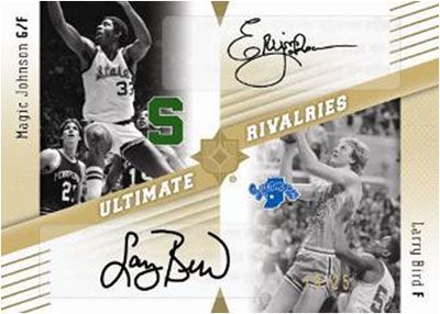 2010/11 UD Ultimate Collection Magic/Bird Rivalries Dual Auto