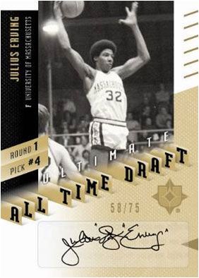 2010/11 Ultimate Collection Julius Erving All Time Draft Auto
