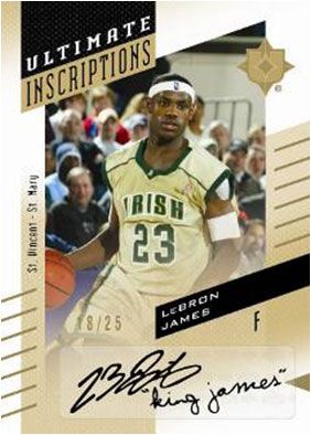 2010/11 UD Ultimate Collection LeBron James Inscriptions Auto