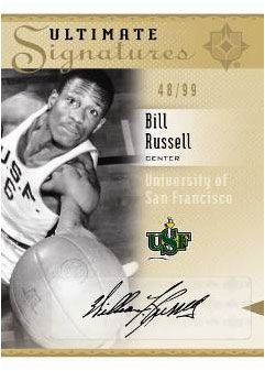 2010/11 UD Ultimate Collection Bill Russell Signature Auto