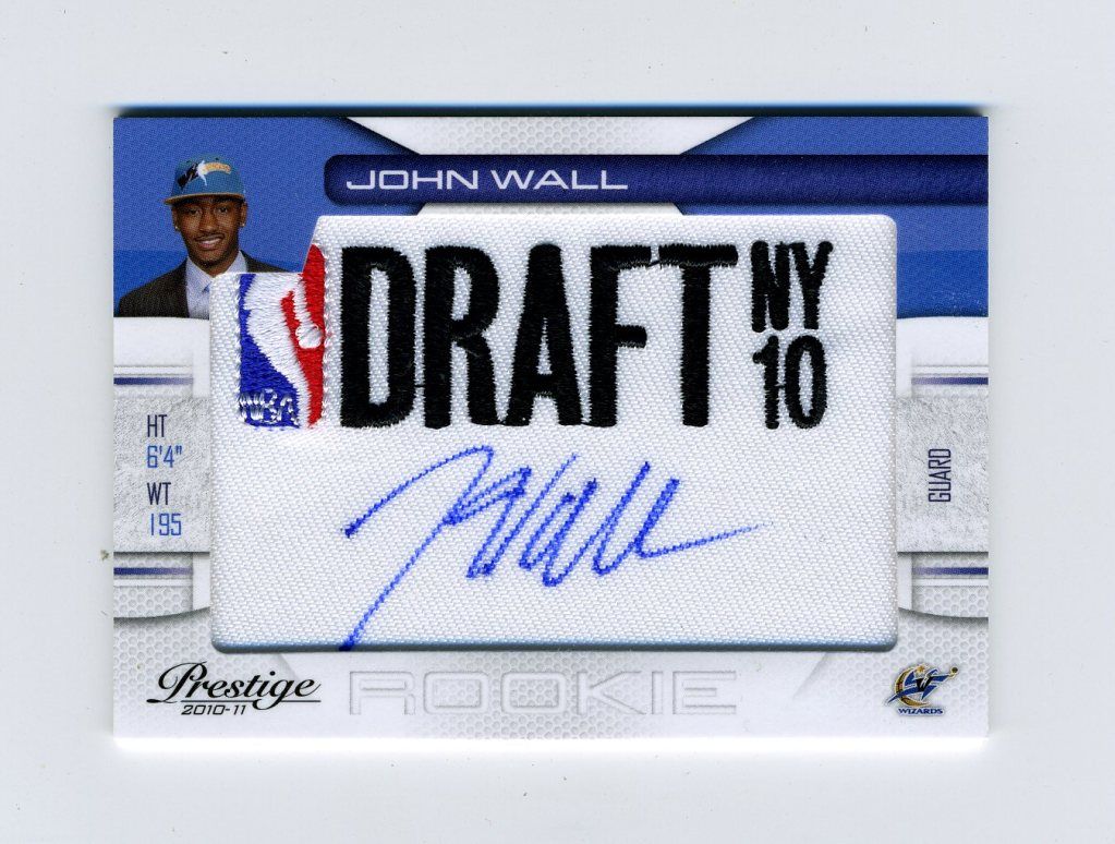 2010/11 Panini Prestige NBA Draft Class John Wall Autograph