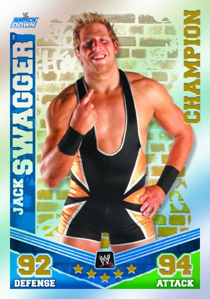 2010 WWE Slam Attax Mayhem Jack Swagger Champions