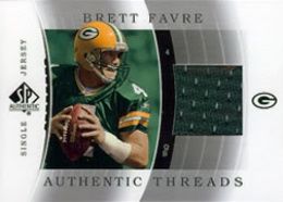 2003 Sp Athentic Thrads Single Brett Favre Card