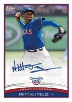 2012 Topps Opening Day Neftali Feliz Autograph