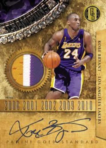 2010-11 Panini Gold Standard Gold Rings Kobe Bryant Patch Autograph Card
