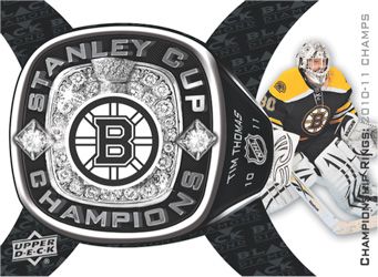 2011-12 Upper Deck Black Diamond Stanley Cup Championship Ring Card