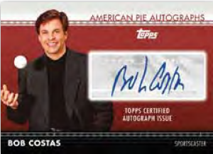 2011 Topps American Pie Autograph Bob Costas Card