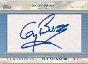 2011 Topps American Pie Gary Busey Cut Autograph Card