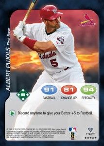 2011 Topps Attax Baseball Albert Pujols Card